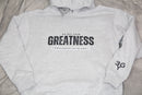 "GOD & GREATNESS"  HOODIE (UNISEX) - GREY